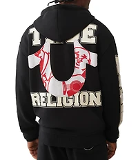 True Religion Long Sleeve Fleece Hooded Jacket