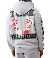 True Religion Long Sleeve Fleece Hooded Jacket