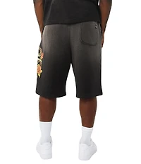 True Religion Mikey Floral/Snake Screenprinted Shorts