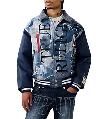 True Religion No. 1 Print Bomber Jacket