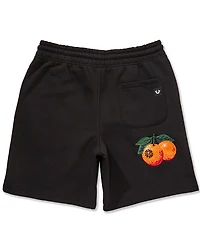 True Religion Orchard Stamp Patch Logo 8#double; Inseam Sweat Shorts