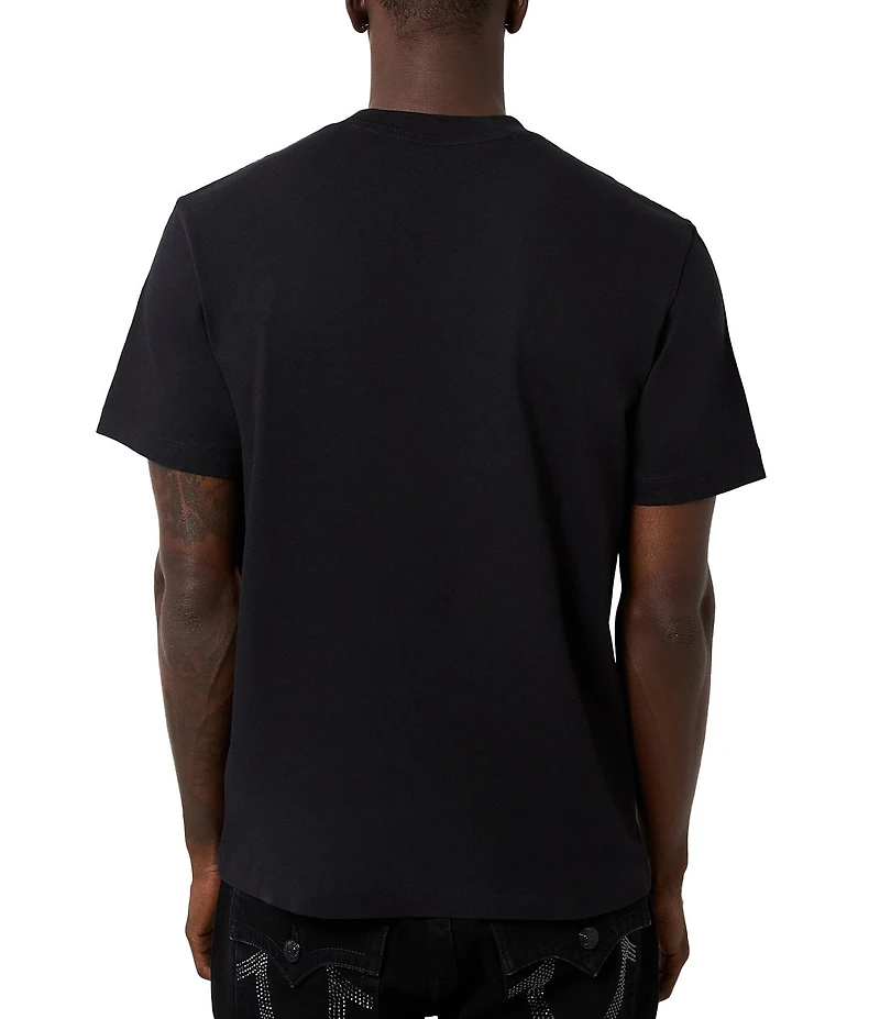 True Religion Reflect Arch Short Sleeve Embroidered Signature Logo T-Shirt