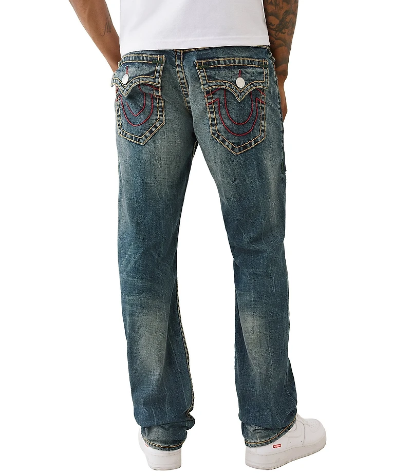 True Religion Ricky 32#double; Distressed Super T Denim Jeans