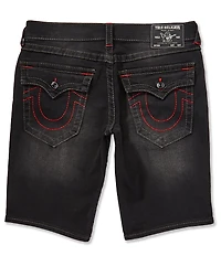 True Religion Ricky Big-T Back Flap Pocket 12#double; Inseam Shorts