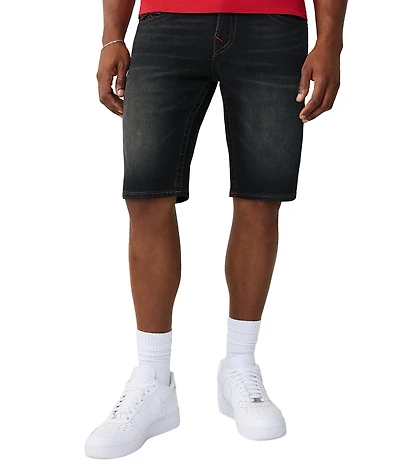 True Religion Ricky Big-T Back Flap Pocket 12#double; Inseam Shorts