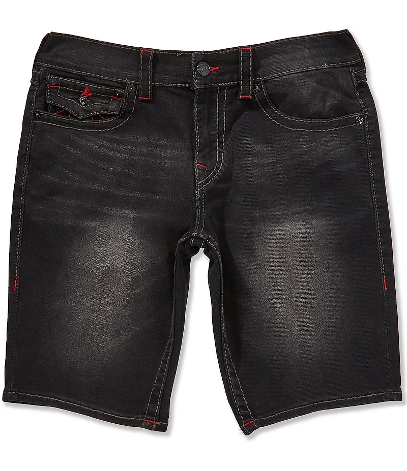 True Religion Ricky Big-T Back Flap Pocket 12#double; Inseam Shorts