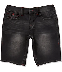 True Religion Ricky Big-T Back Flap Pocket 12#double; Inseam Shorts