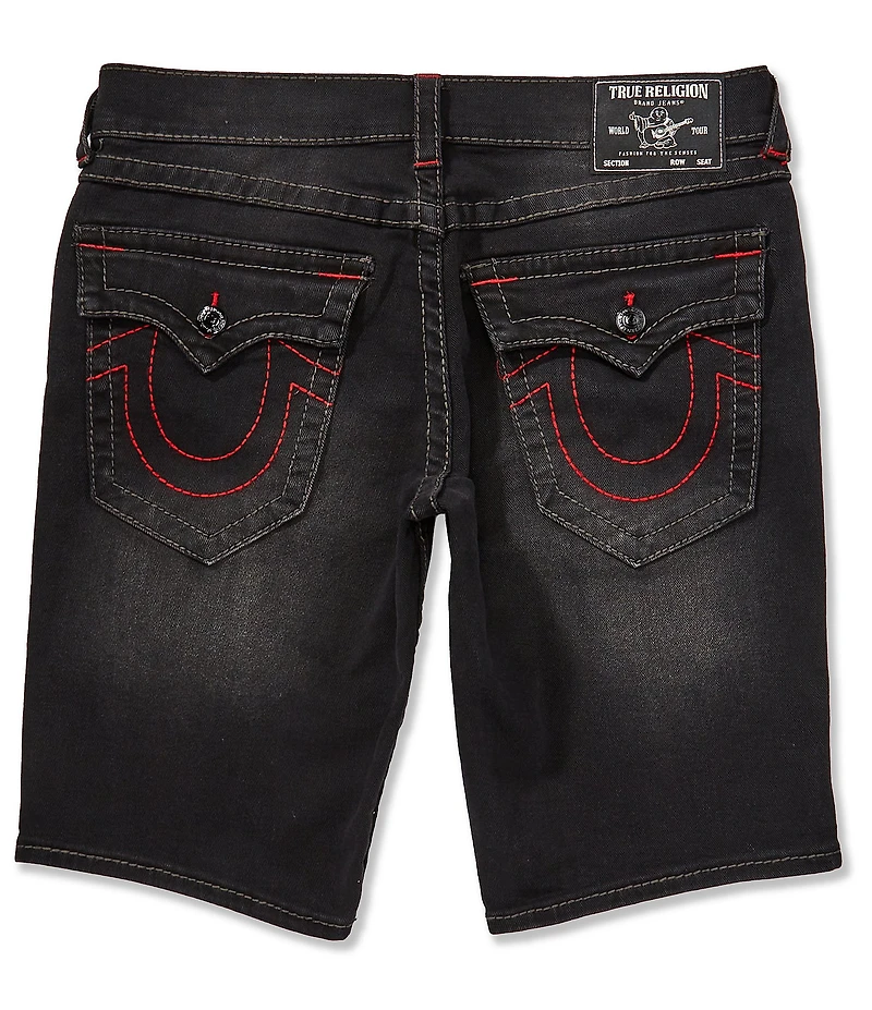 True Religion Ricky Big-T Back Flap Pocket 12#double; Inseam Shorts