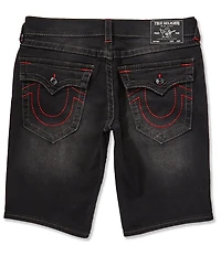 True Religion Ricky Big-T Back Flap Pocket 12#double; Inseam Shorts