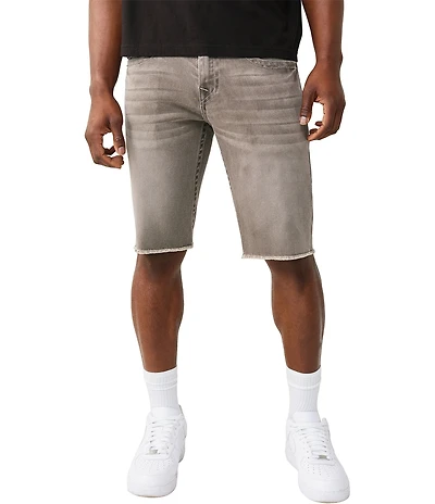 True Religion Ricky Frayed Hem 12#double; Inseam Denim Shorts