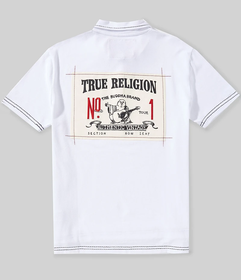 True Religion Short Sleeve 1 Buddha Big T Polo Shirt