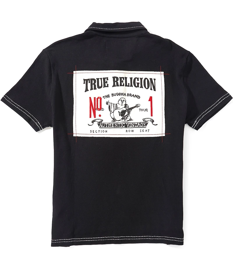 True Religion Short Sleeve 1 Buddha Big T Polo Shirt