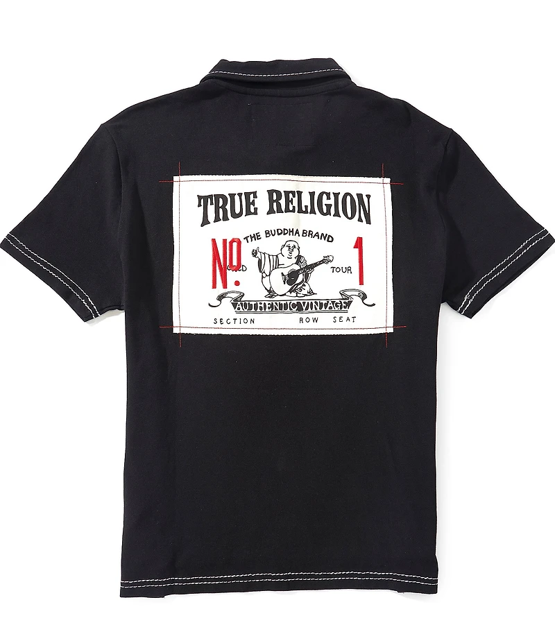 True Religion Short Sleeve 1 Buddha Big T Polo Shirt