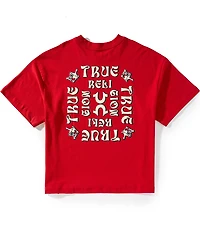 True Religion Short Sleeve Boxy Flock Oversized T-Shirt