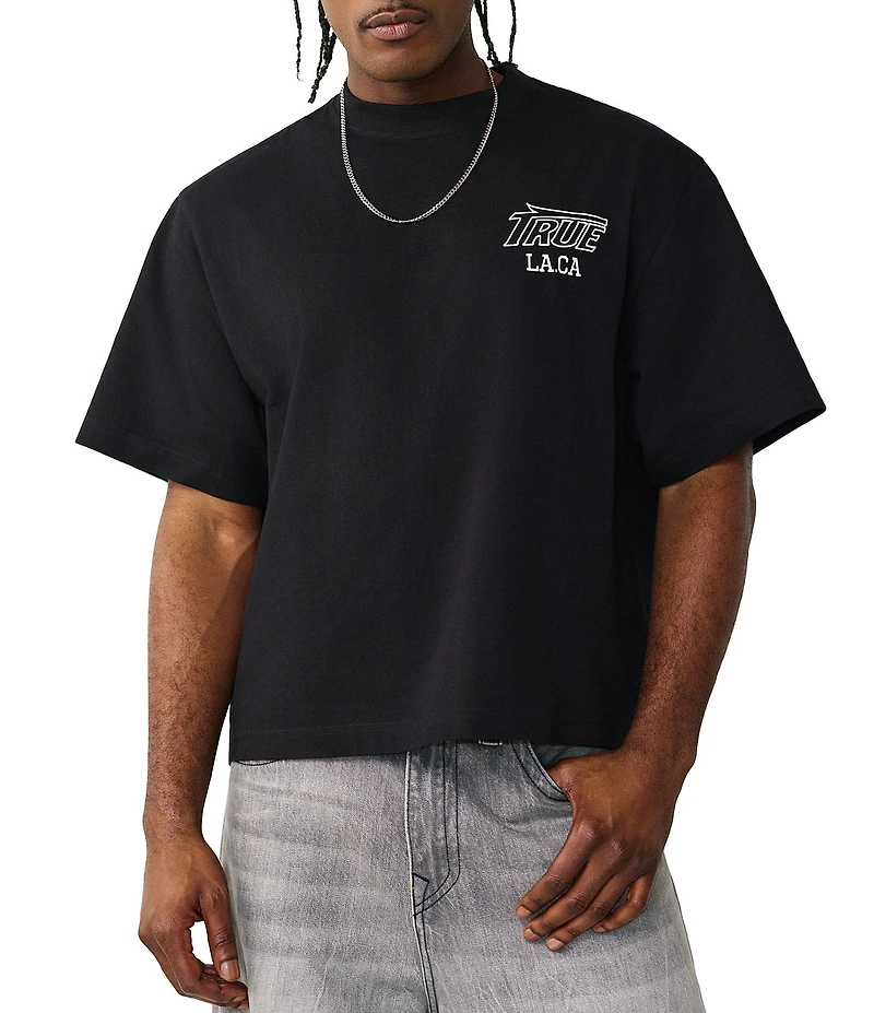 True Religion Short Sleeve Boxy Stacked T-Shirt