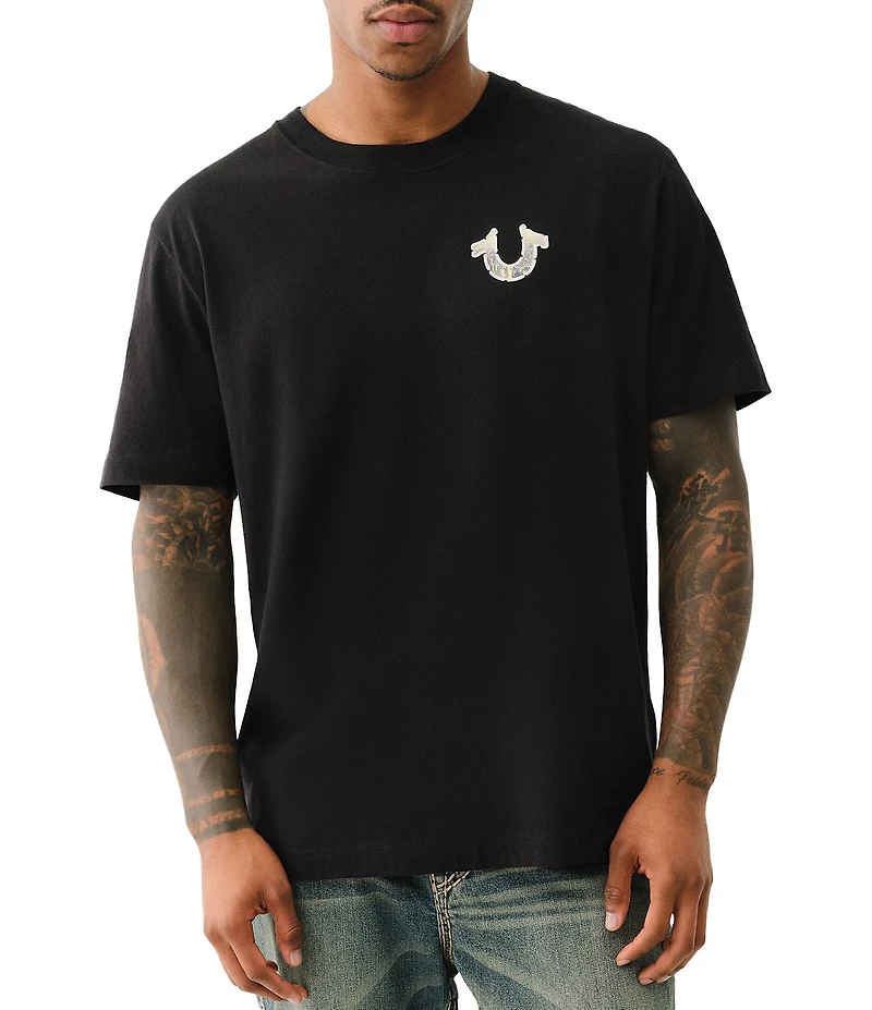 True Religion Short Sleeve Graffiti Puff T-Shirt