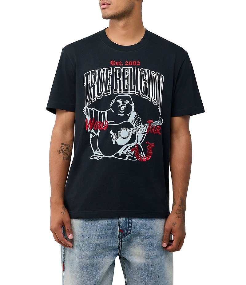 True Religion Short Sleeve Groovy Buddha T-Shirt
