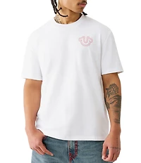 True Religion Short Sleeve Puff Stitch Graphic T-shirt