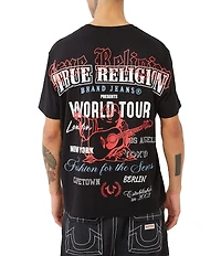True Religion Short Sleeve Relaxed Buddha Graphic T-Shirt