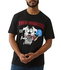 True Religion Short Sleeve Shoey Hoop T-Shirt