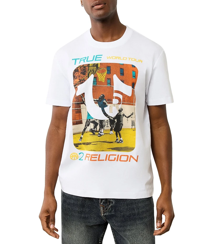 True Religion Short Sleeve True Court Graphic T-Shirt