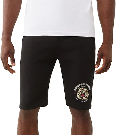 True Religion Tiger Face Fleece 11#double; Shorts