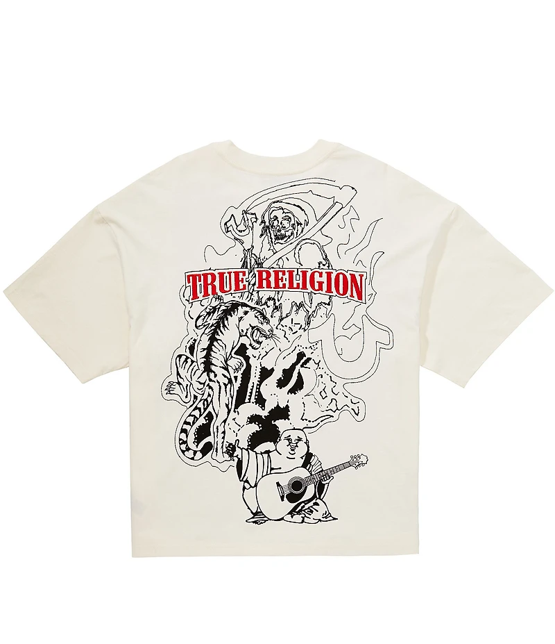True Religion Tiger Graphic Logo Short Sleeve T-Shirt