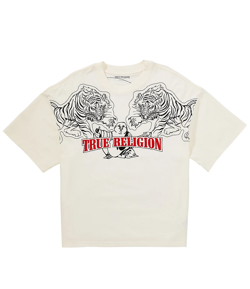 True Religion Tiger Graphic Logo Short Sleeve T-Shirt