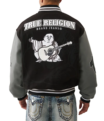 True Religion Varsity Buddha Jacket