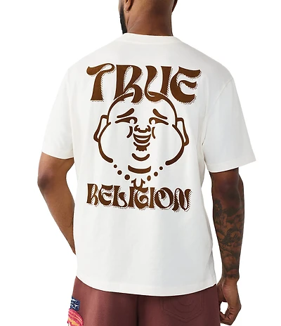 True Religion Wavy Buddha Short Sleeve T-Shirt