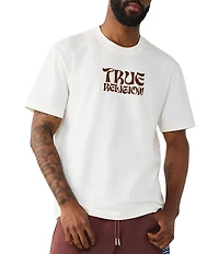 True Religion Wavy Buddha Short Sleeve T-Shirt