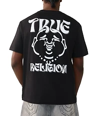True Religion Wavy Buddha Short Sleeve T-Shirt