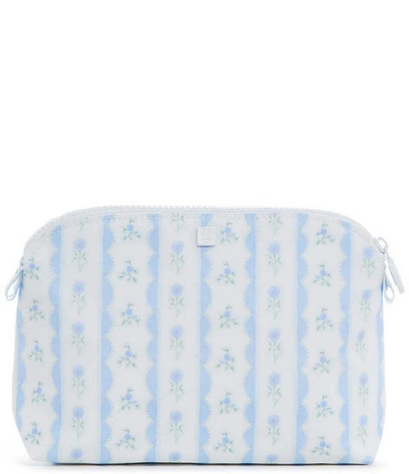 TRVL Design Ribbon Blue Floral Goodie Pouch