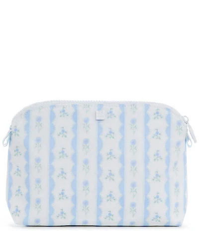 TRVL Design Ribbon Blue Floral Goodie Pouch