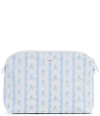TRVL Design Ribbon Blue Floral Goodie Pouch