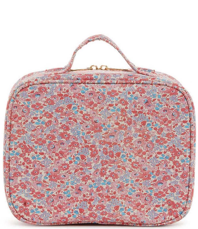 TRVL Design Luxe Floral-Printed Saffiano Vegan Leather TRVL2 Toiletry Case