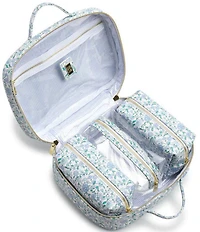 TRVL Design Luxe Floral-Printed Saffiano Vegan Leather TRVL2 Toiletry Case