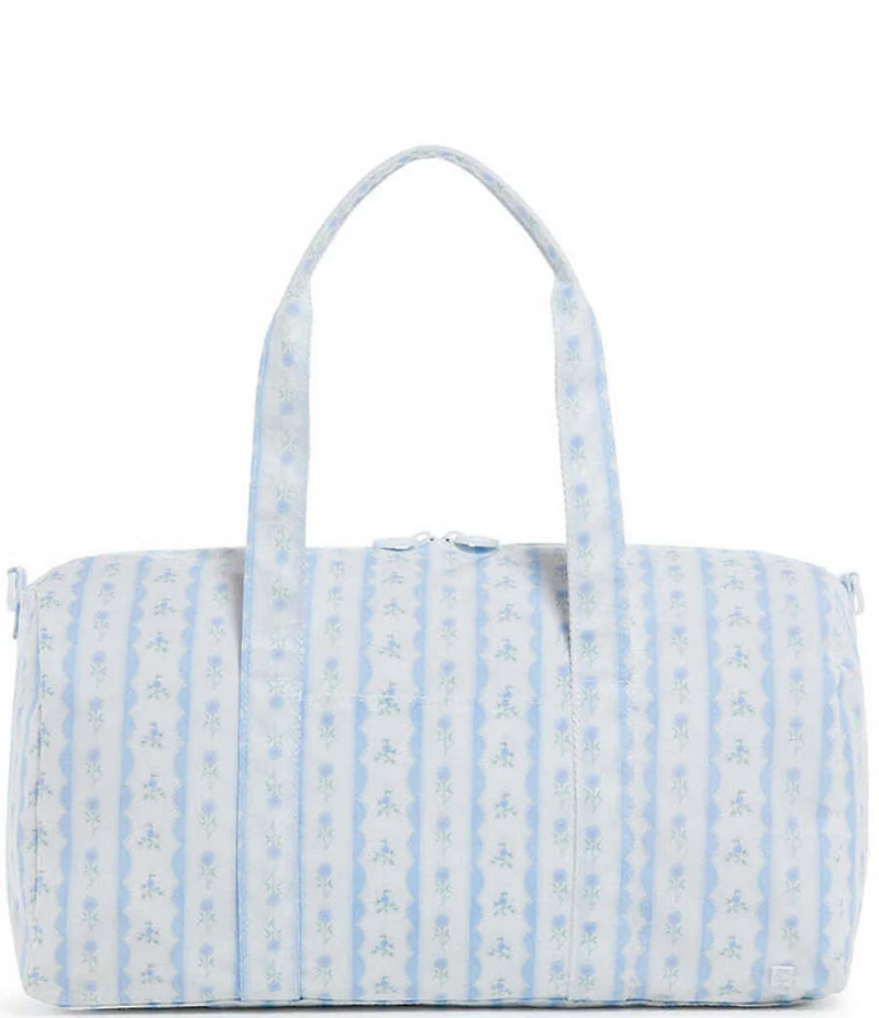 TRVL Design Ribbon Floral Print Weekender Duffle Bag