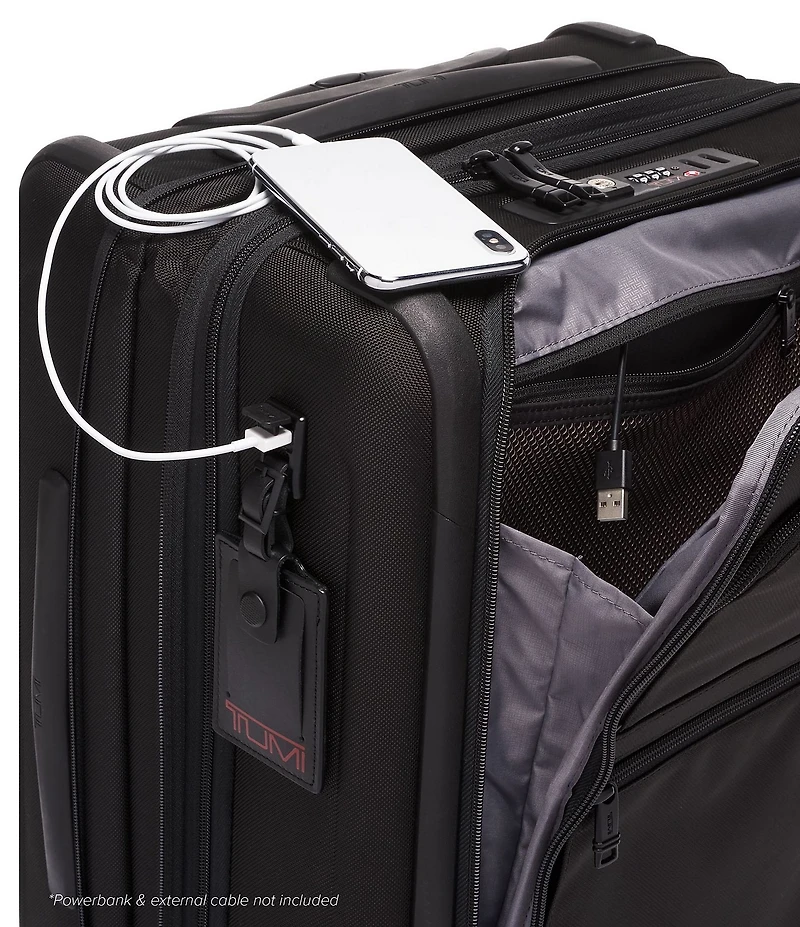 Tumi Alpha 3 Continental Expandable 4 Wheeled Spinner Carry-On