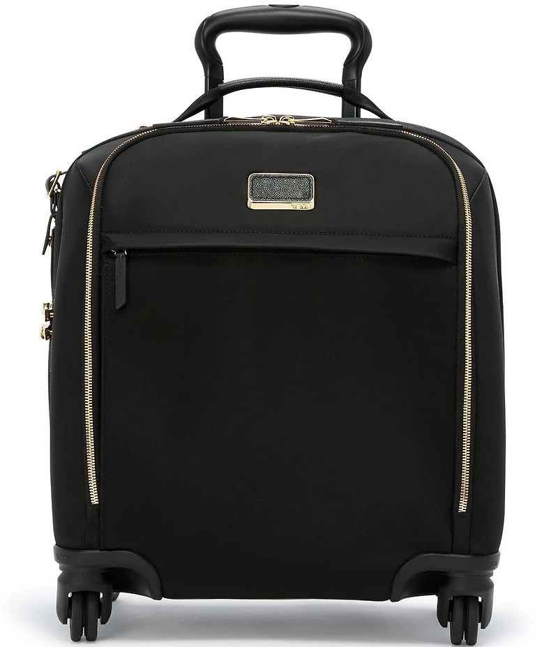 Tumi Voyageur Leger Compact Gold Metal Carry-On Spinner