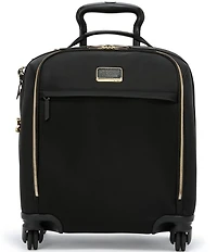 Tumi Voyageur Leger Compact Gold Metal Carry-On Spinner
