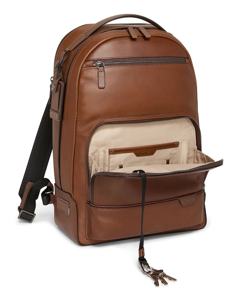 Tumi Warren Leather Laptop Backpack