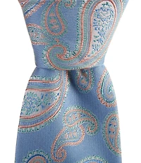 Turnbury Bentley Large Pine Printed 3 3/8#double; Silk Blend Tie