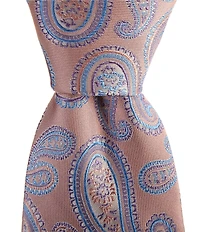 Turnbury Bentley Large Pine Printed 3 3/8#double; Silk Blend Tie