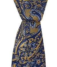 Turnbury Gaten Paisley 3 3/8#double; Silk Blend Tie
