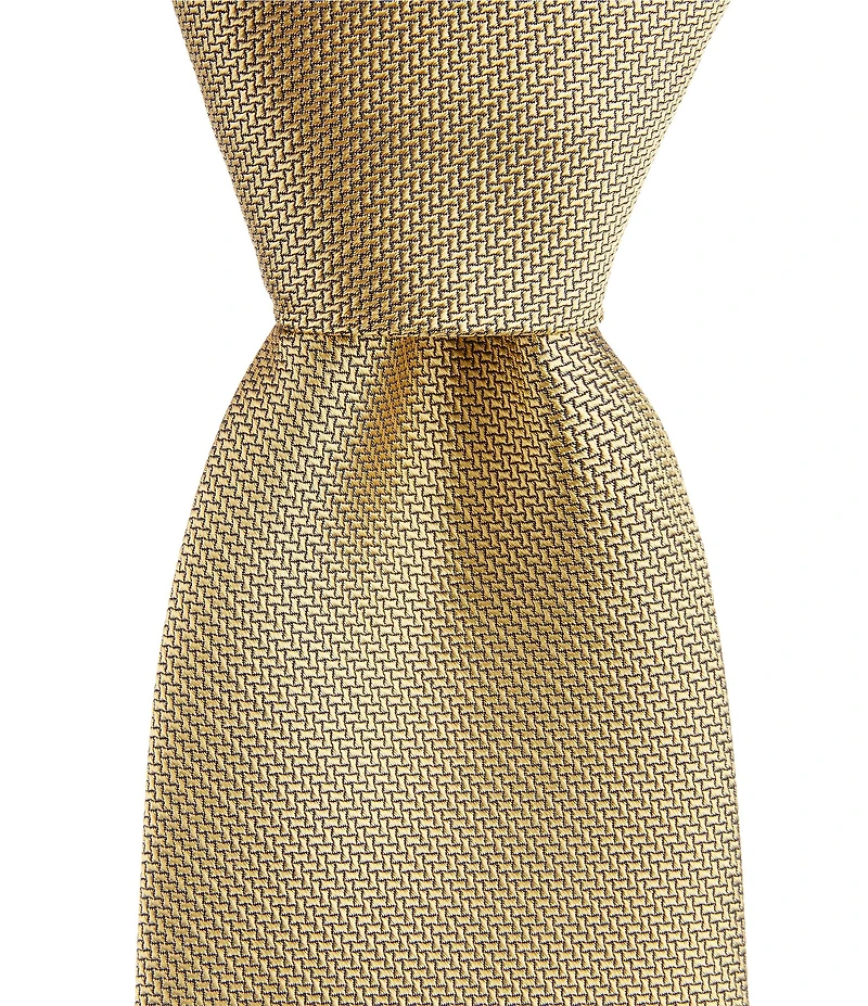 Turnbury Hayes Solid 3.375#double; Silk Blend Tie