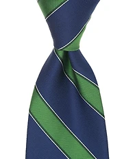 Turnbury Joah Stripe Traditional Silk Blend Tie