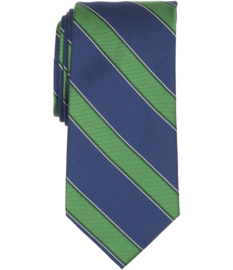 Turnbury Joah Stripe Traditional Silk Blend Tie