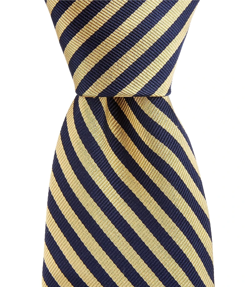 Turnbury Knox Striped 3.375#double; Silk Blend Tie