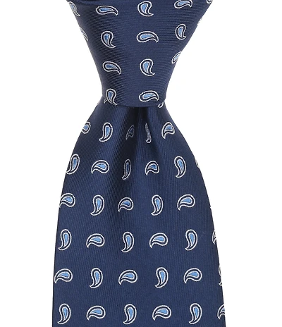 Turnbury Neat Paisley Traditional Polyester/Silk Tie